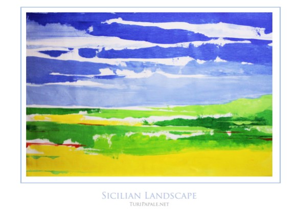 Sicilian Landscape 50x70 cm - SOLD